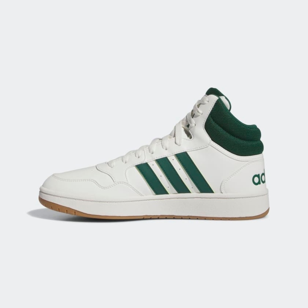 New with Damaged Box Adidas Men's White and Green High-Top Sneakers Size 10 - Picture 6 of 13